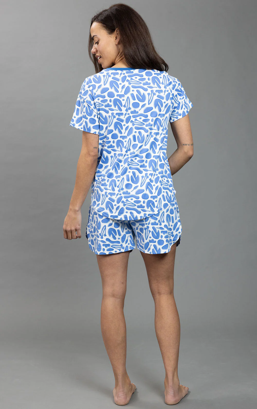Whisper Knit Short Sleeve Short Set - Image 5