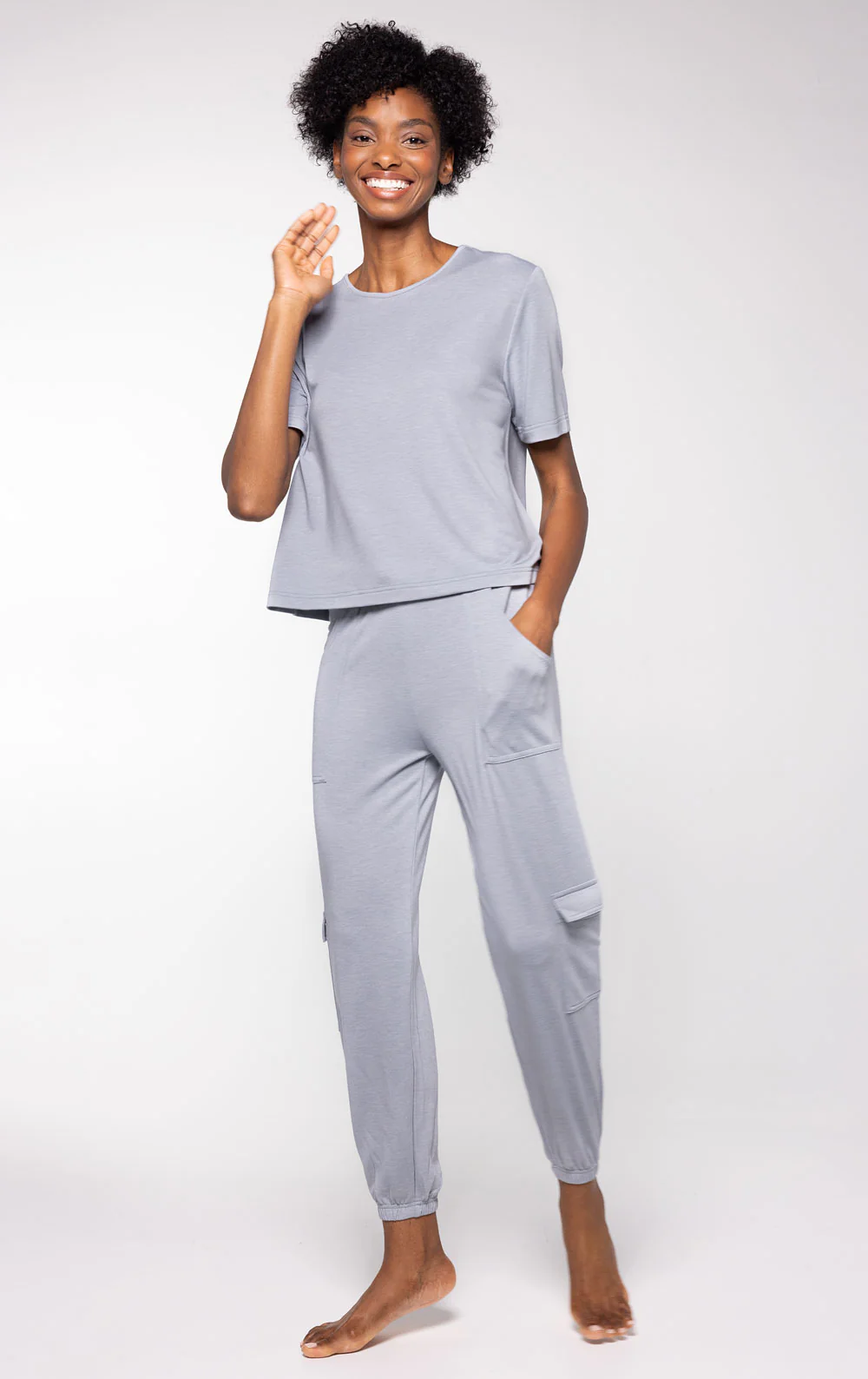 Featherlight Terry Cargo Pant & Tee Set - Image 14