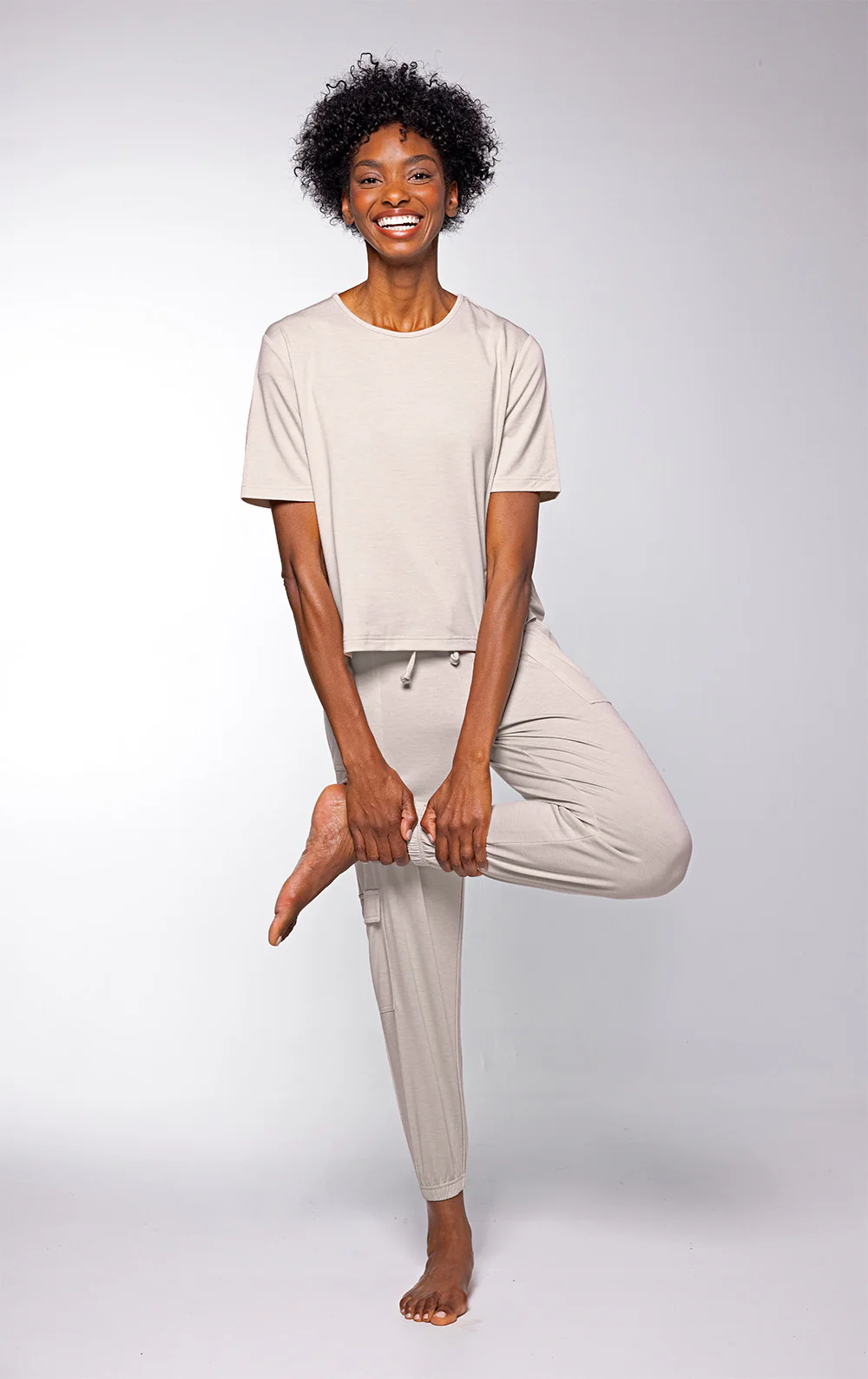 Featherlight Terry Cargo Pant & Tee Set - Image 3