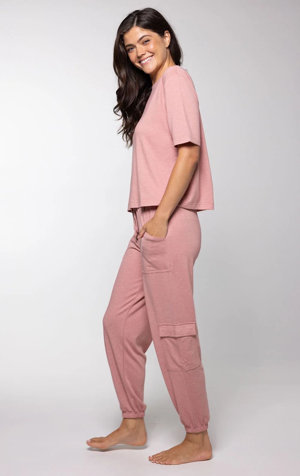 Featherlight Terry Cargo Pant & Tee Set - Image 4