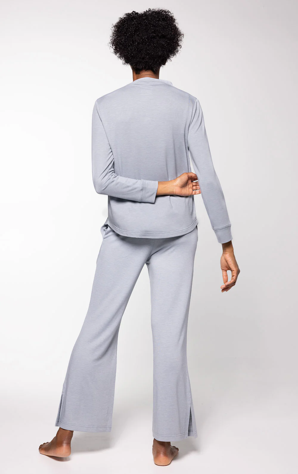Featherlight Terry Mock Neck Pant Set - Image 19