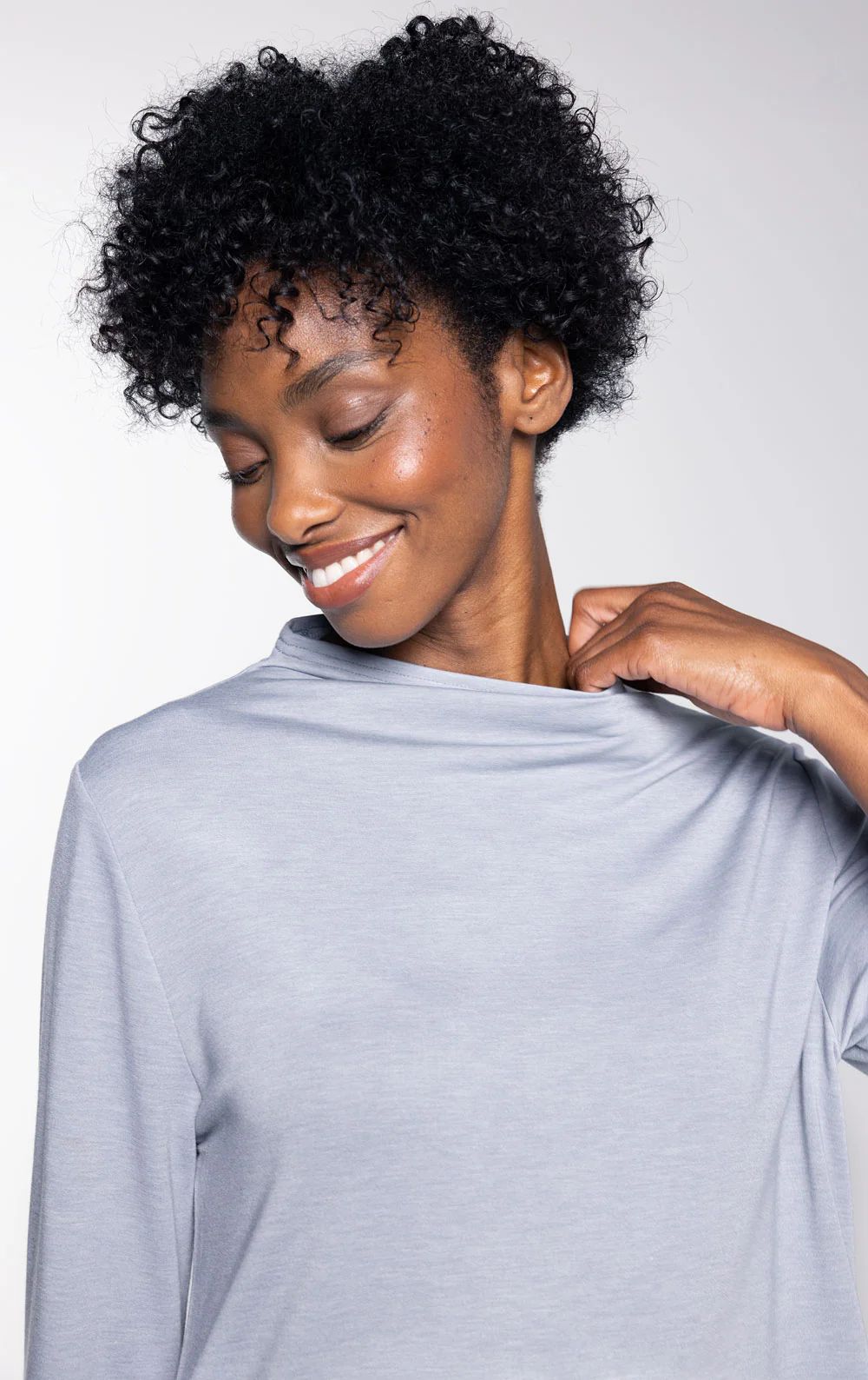 Featherlight Terry Mock Neck Pant Set - Image 22