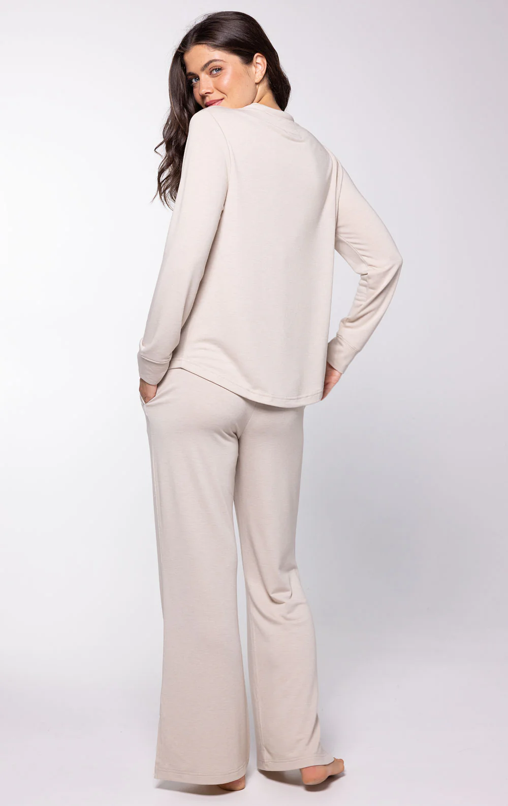 Featherlight Terry Mock Neck Pant Set - Image 6
