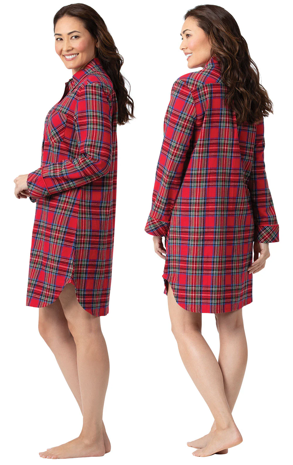 Plaid Flannel Sleepshirt - Image 3