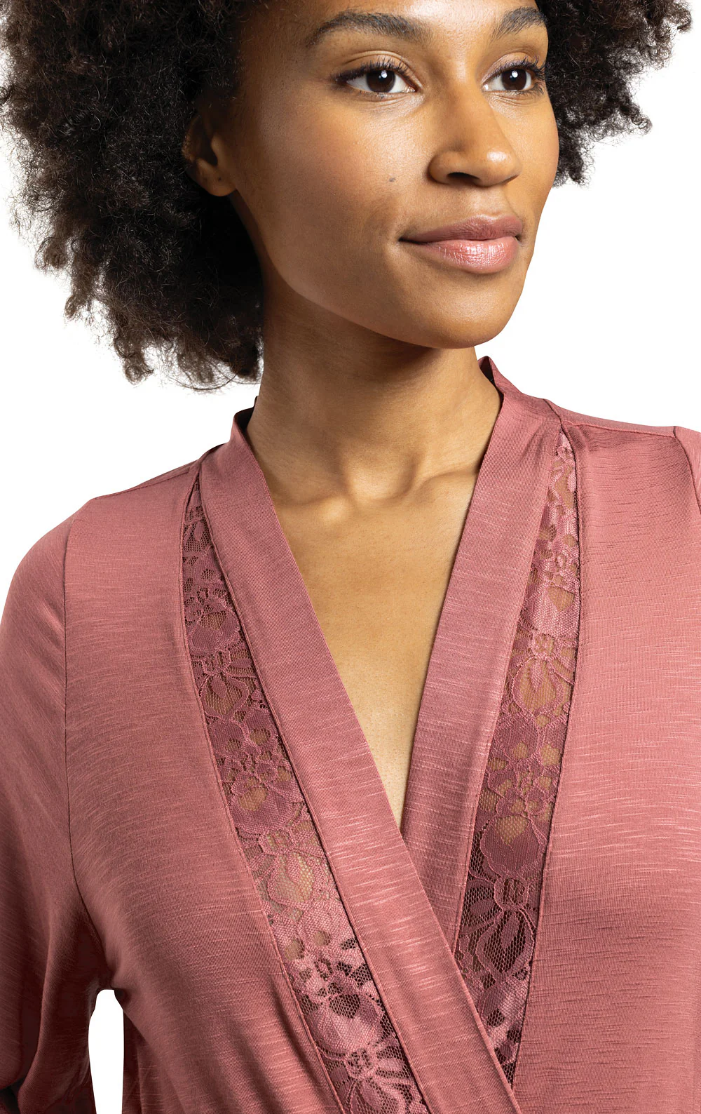 Touch of Lace Knit Robe - Image 5