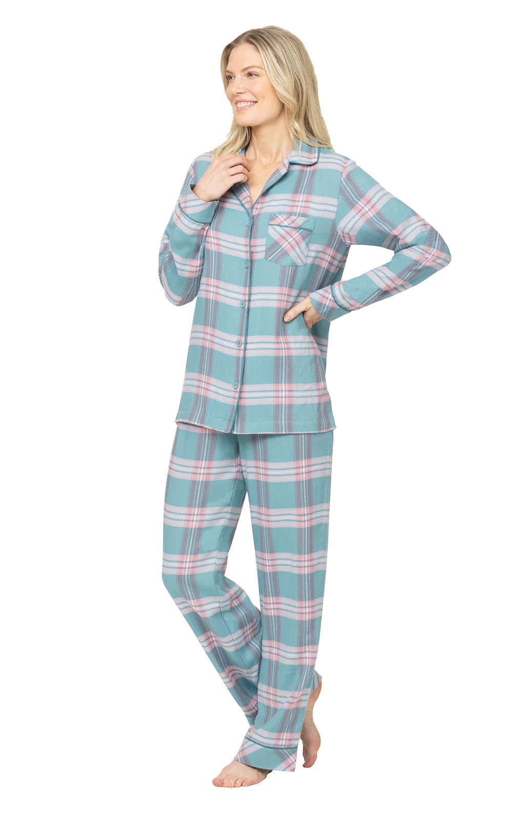 World's Softest Flannel Button-Front Pajamas - Image 3