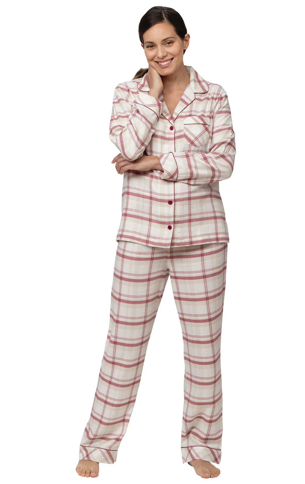 World's Softest Flannel Button-Front Pajamas - Image 4